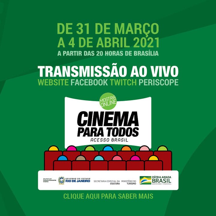 Mostra online com acessibilidade vai exibir e debater 5 filmes nacionais